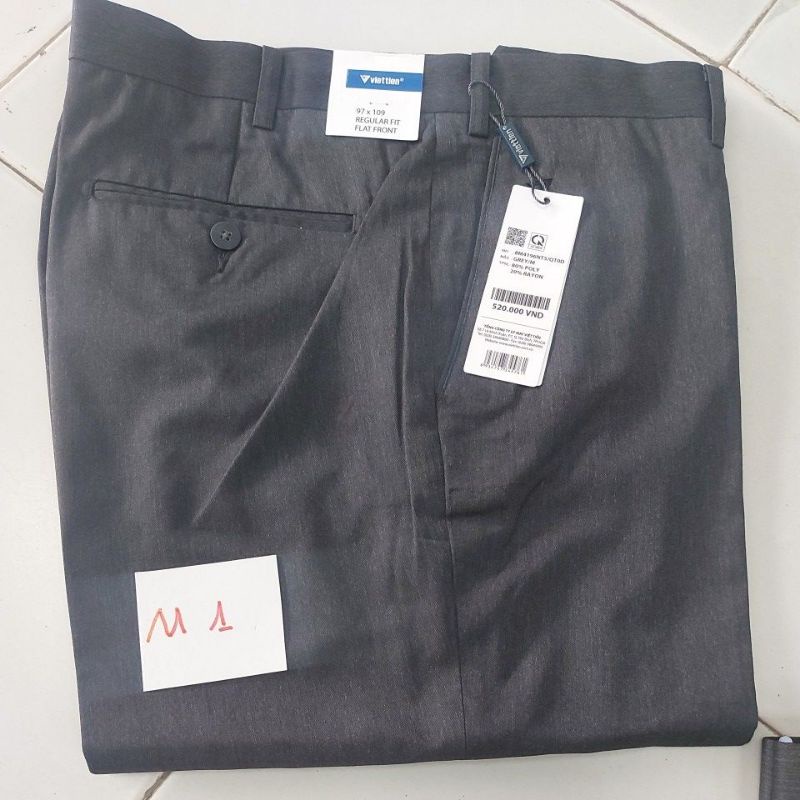 QUẦN TÂY VIỆT TIẾN CHÍNH HÃNG ,,,,,PHOM REGLUAR ,,,,, SIZE37,,VÒNG CẠP 97CM