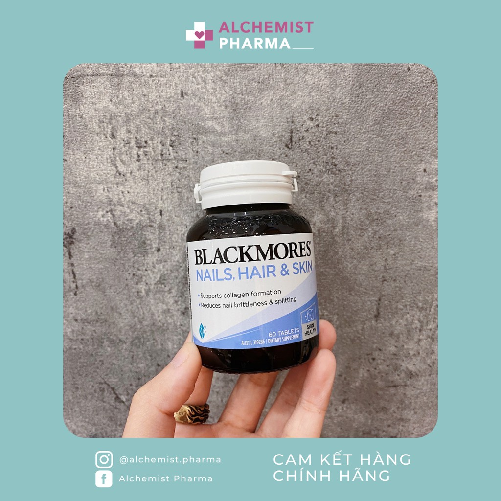 VIÊN UỐNG BLACKMORES NAILS, HAIR, SKIN ÚC 60 VIÊN