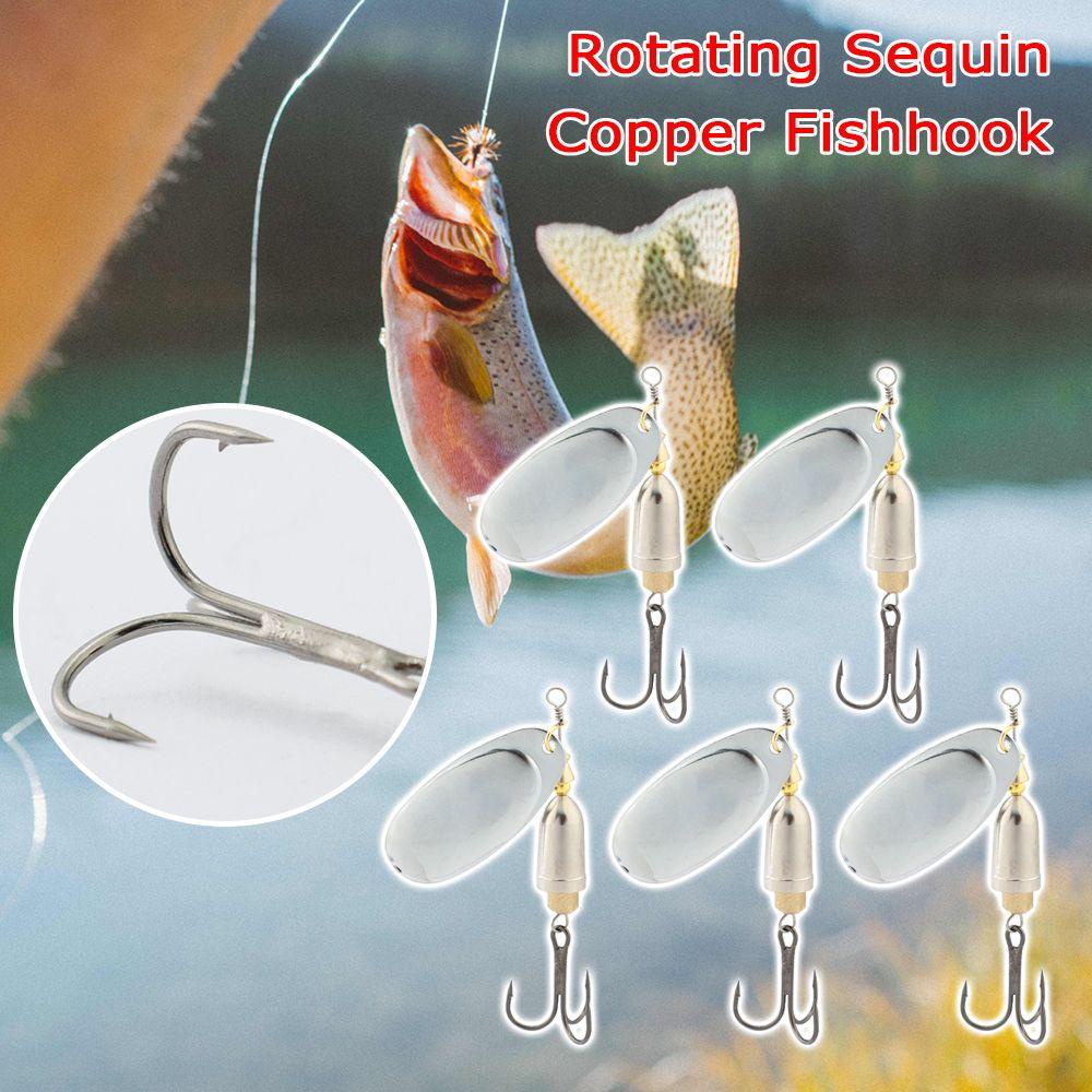 LET Set 5 Mồi Câu Cá Giả Dạng Xoay Chuyên Dụng