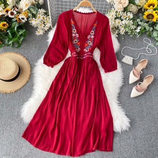 Đầm Váy BOHO bầu bí bon chen dc nha