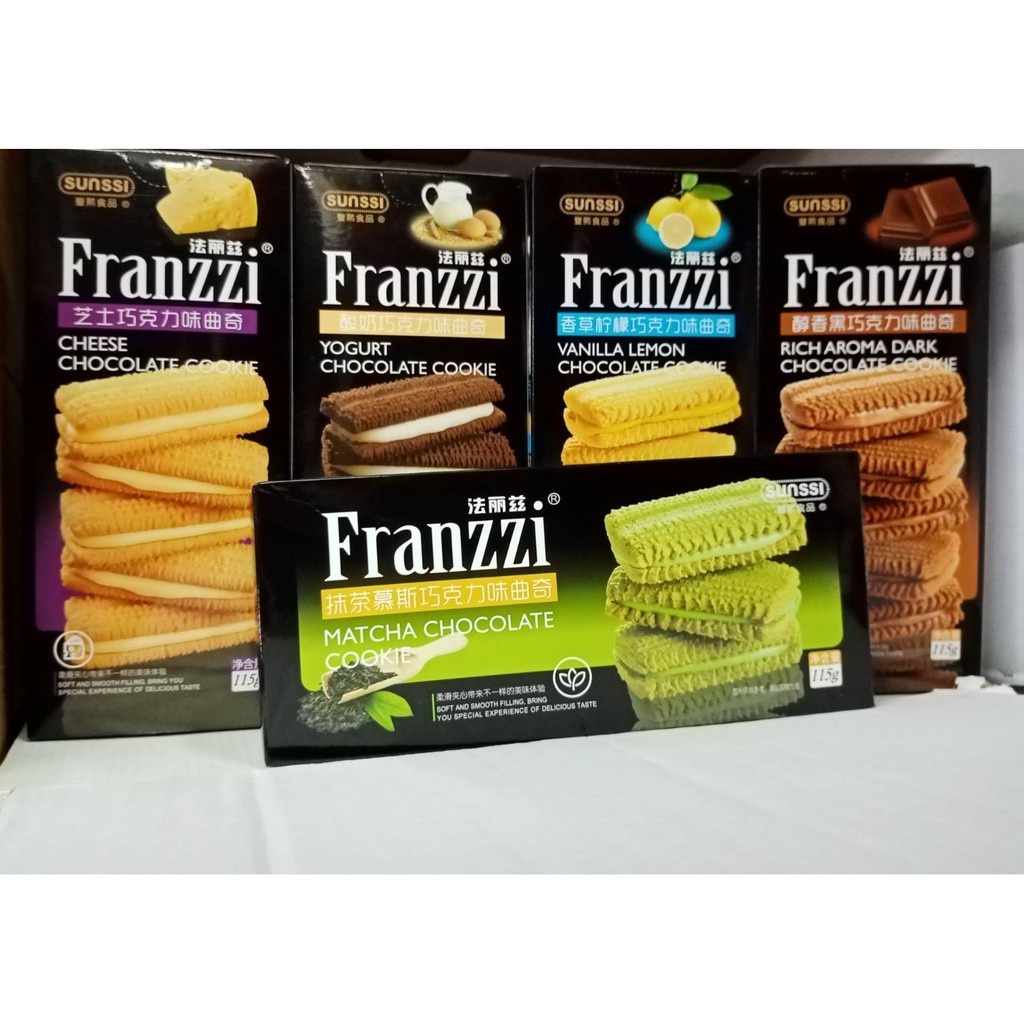 [HỘP 115g] Bánh Quy Kẹp Kem FRANZZI 115g - HongKong