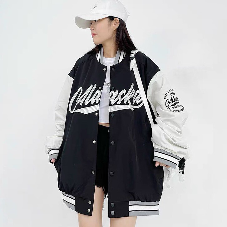 Áo Bomber phối tay Tabishop Áo khoác dù 2 lớp UNISEX nam nữ mặc được siêu hot 2021