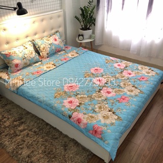 Trọn bộ chăn ga gối cotton poly