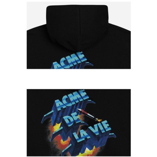 ÁO KHOÁC CÓ MŨ ADLV ROCKET HOODIE BLACK