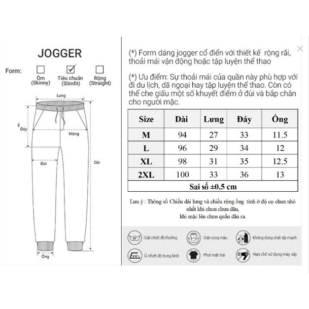 Quần Jogger chất dù basic Nam Nữ dáng thể thao | BigBuy360 - bigbuy360.vn