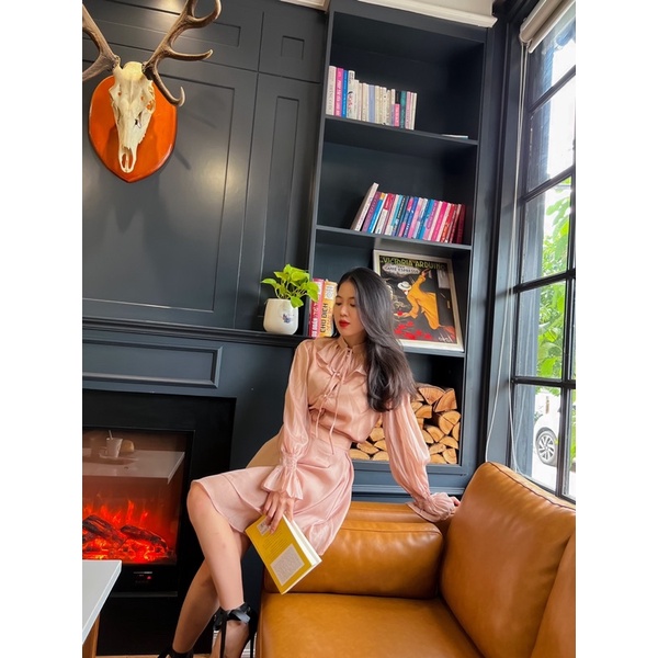 Set áo tơ và chân váy - Helen Set