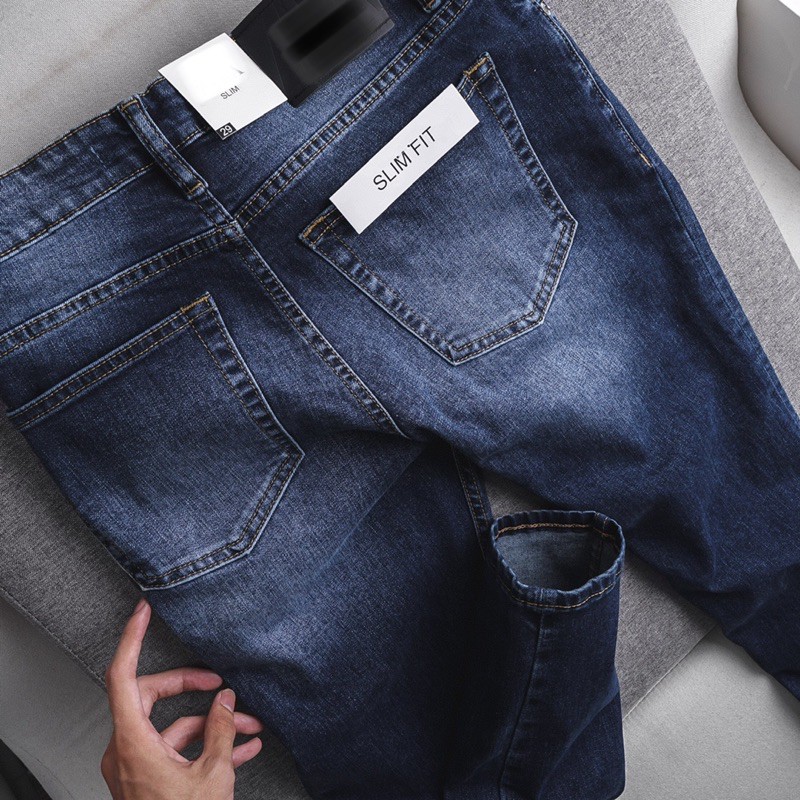 Quần jean nam ống ôm nhẹ hàng xuất cao cấp | BigBuy360 - bigbuy360.vn