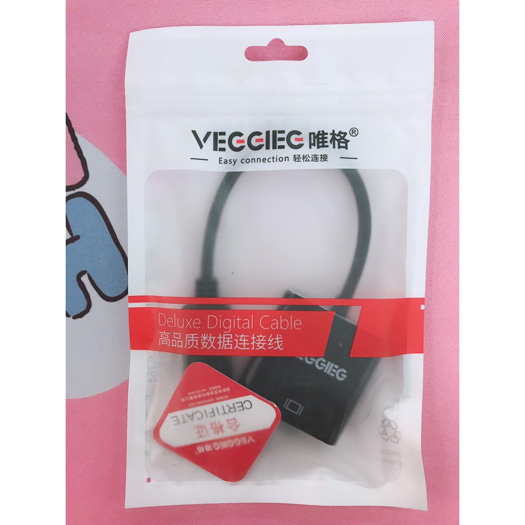 Cáp Chuyển HDMI To VGA VEGGIEG - HDMI Sang VGA