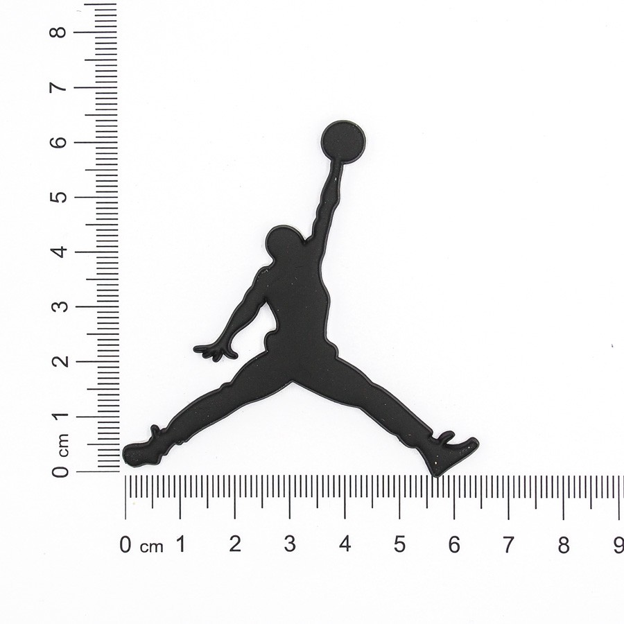 Sticker metal hình dán kim loại Sticker Factory - Chủ đề Jordan bóng rổ Đen