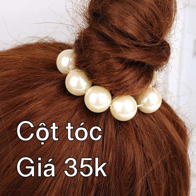 Cột tóc Ngọc trai sang chảnh