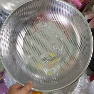 Rổ / rá tai to inox 28cm