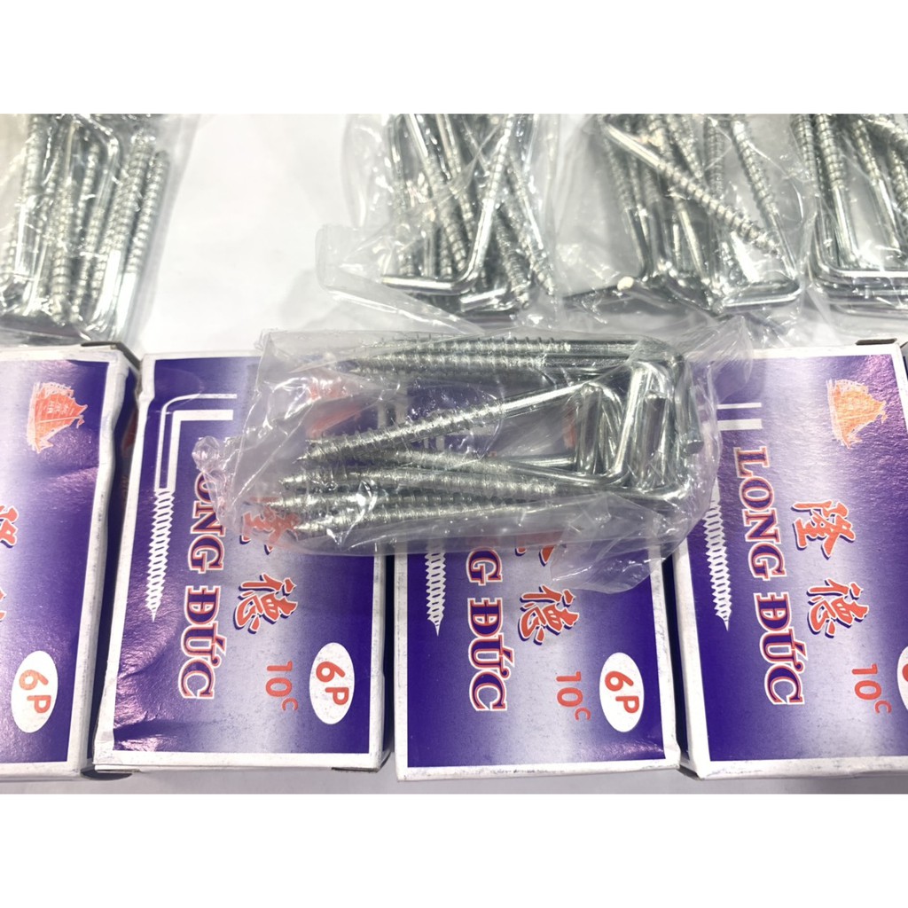 [COMBO 5 hộp] Móc Màn LONG ĐỨC 6P chất lượng cao