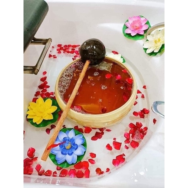 Bát/ Tô Tre Đựng Thảo Dược Gội Đầu Size 25cm, Decor Spa