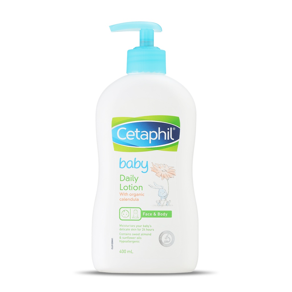 Sữa dưỡng ẩm dịu nhẹ hằng ngày cho bé Cetaphil Baby Daily Lotion with Organic Calendula 400ml