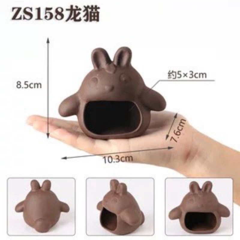 Mô hình hang thỏ bằng gốm sứ chuyên trang trí và làm nơi chú ẩn cho tép.