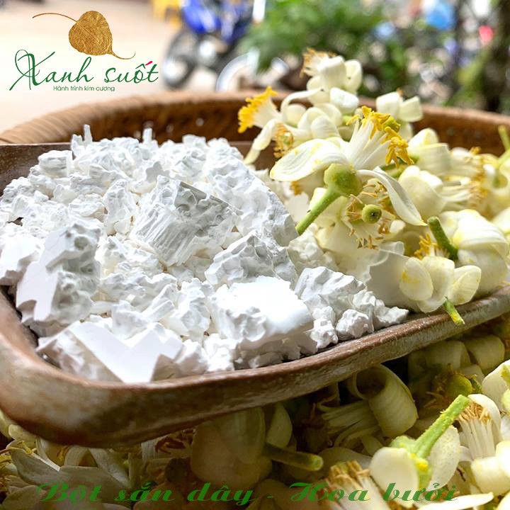 [Dã Vị] Bột Sắn Hoa Bưởi- Thơm Ngon, Sánh Dẻo, Không Hương Liệu, Hóa Chất- Kudzu Powder Grapefruit Blossom [Xanh Suốt]ư