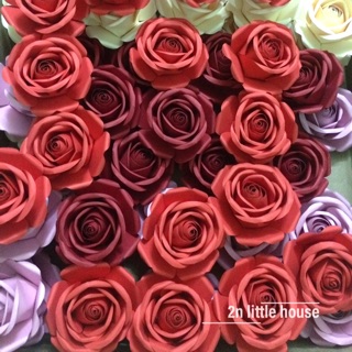 Hoa hồng mỹ thuật tông đỏ, hồng