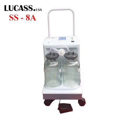 Máy hút dịch mũi, đờm 2 bình Lucass SS-8A cho phòng khám, bệnh viện