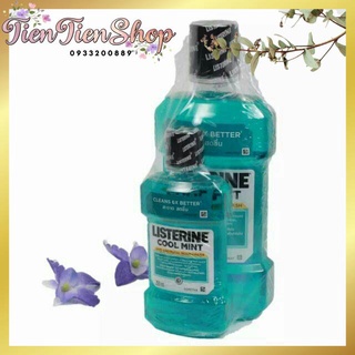 Nước súc miệng Listerin 750ml tặng kèm chai nhở 250ml