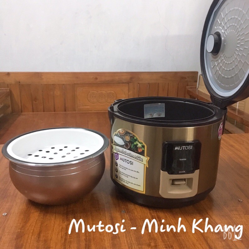 Nồi cơm điện💝FREESHIP💝Nồi cơm điện lòng niêu Mutosi MR36 - Bảo hành 12 tháng | BigBuy360 - bigbuy360.vn