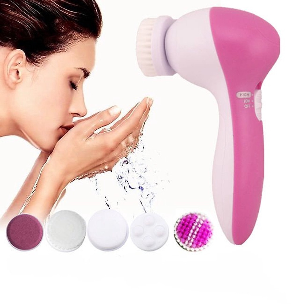 MÁY MASSAGE VÀ RỬA MẶT 5IN1