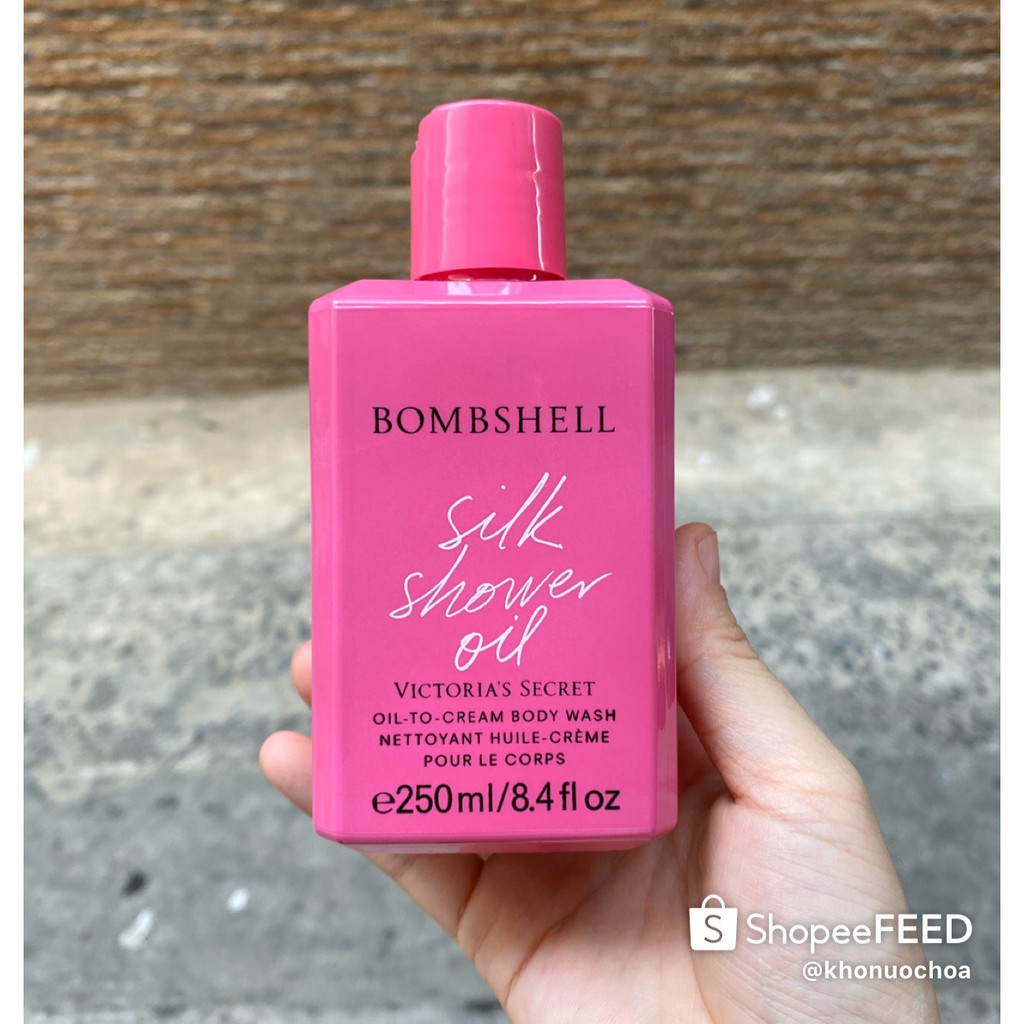 💥 Dầu tắm dưỡng da siêu mềm mượt Bombshell Silk Shower Oil - Victoria's Secret