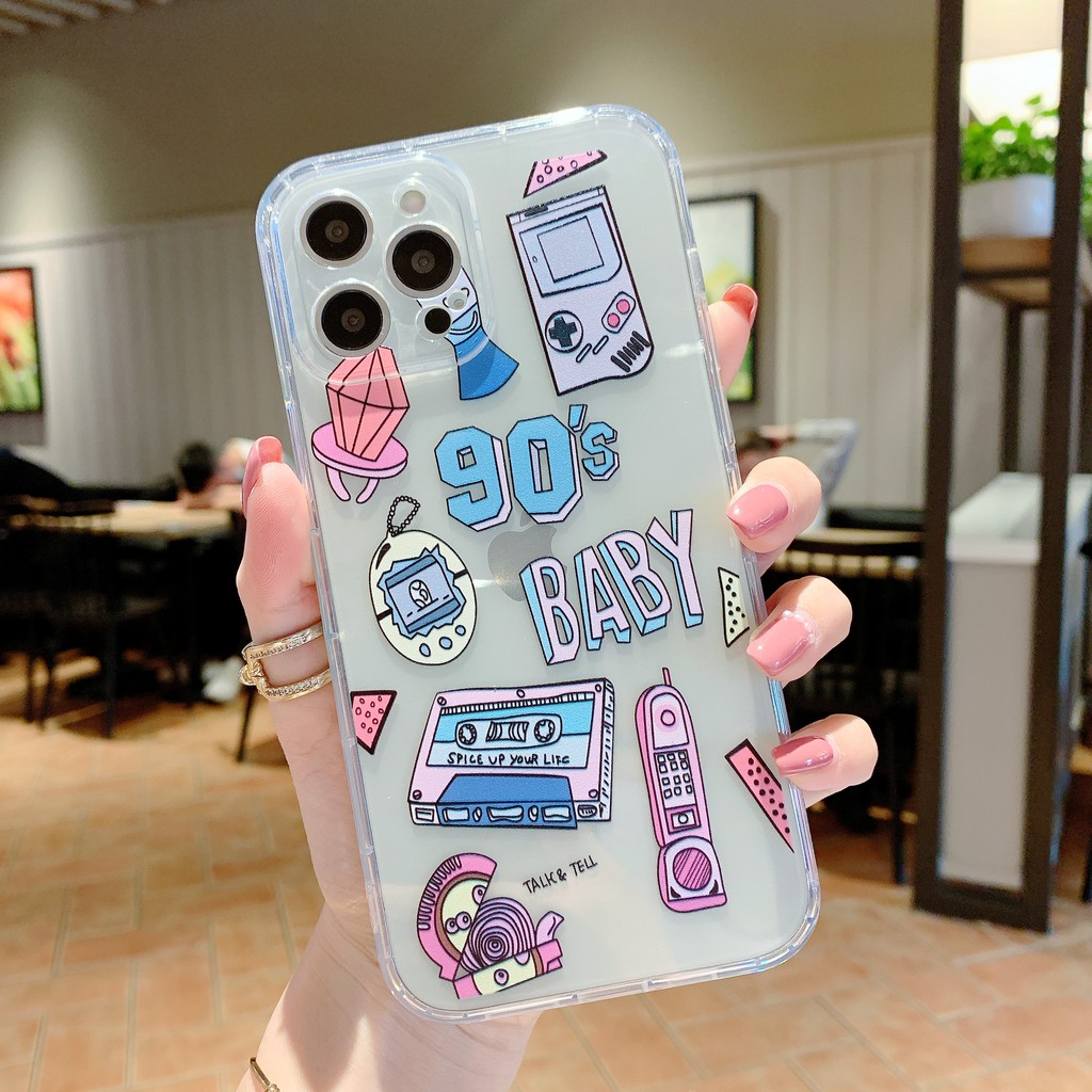 Ốp lưng iphone 6, 6s plus, 7 8 Plus, X, XS, XR, XSMAX, 11, 12, 13 PROMAX TRONG SUỐT BABY CUTE PKVN