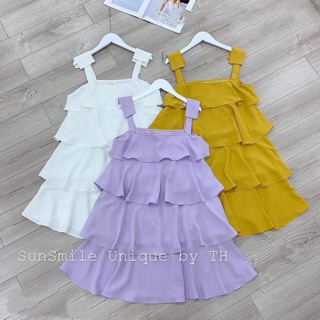 VÁY ĐẦM 2 DÂY XẾP TẦNG XINH YÊU