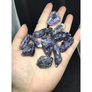 Amethyst Tím vụn bóng nhiều size - set 100g