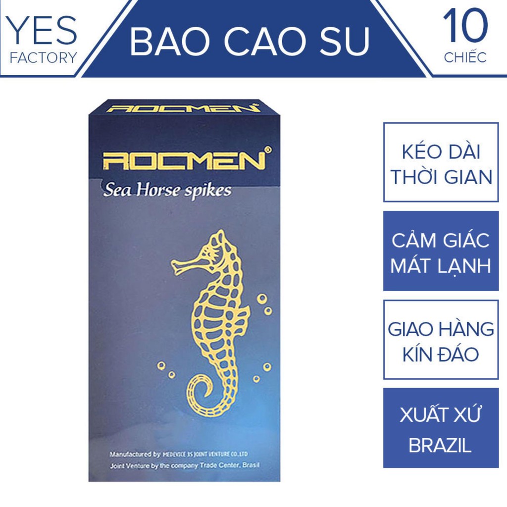 [Loại 1] - Bao cao su ROCMEN XANH Mùi Thơn Bạc Hà - Chống xuất tinh sớm, Bcs Có Gai 4 IN 1 giúp nàng lên vài lần 1 nháy