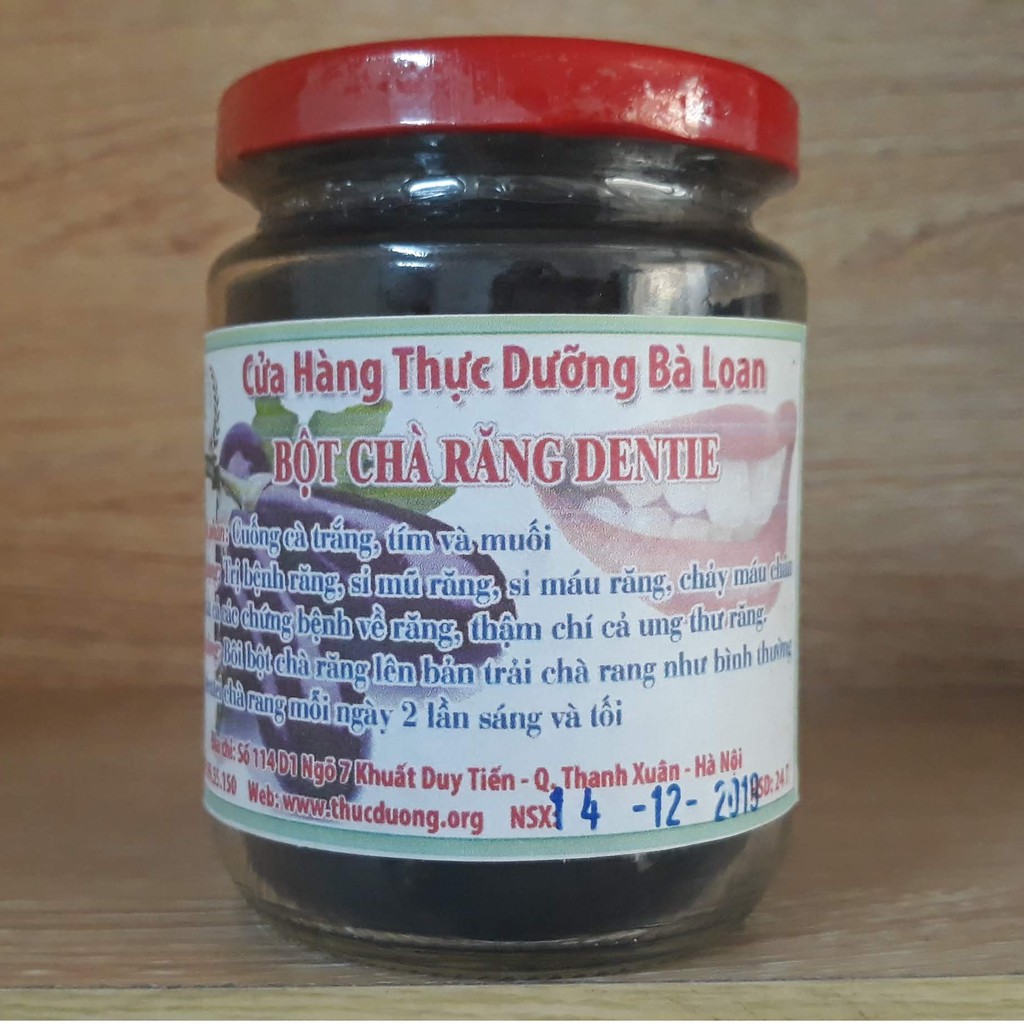 Bột denti chà răng Thực Dưỡng Bà Loan