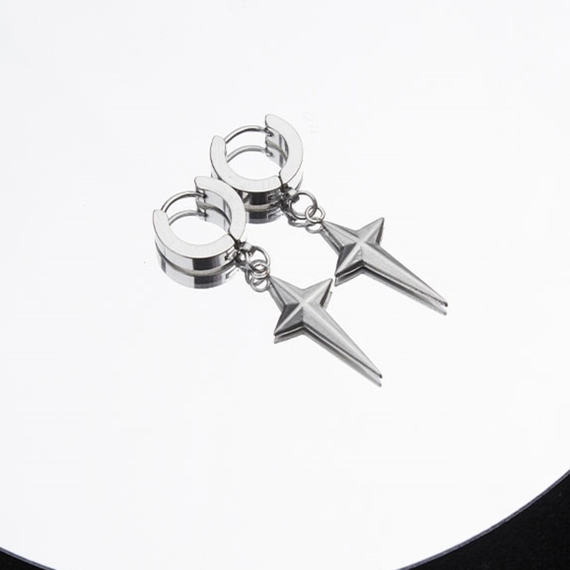 Bông Tai Thép Titan Cao Cấp Phong Cách hip hop Cho Nam