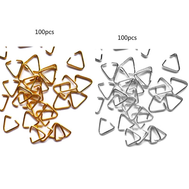 Set 100 Vòng Kẹp Kim Loại Làm Trang Sức Thủ Công Tiện Dụng