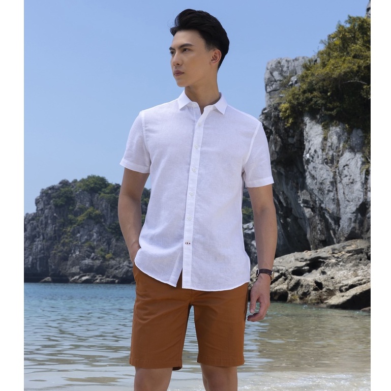 Quần short nam DGCs cạp vuông kiểu dáng basic chất liệu cotton thoáng mát thoải mái vận động SQSBB07M