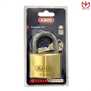 [Hỏa tốc HCM] Ổ khóa ABUS 65/60 thân đồng 60mm chìa răng cưa - MSOFT