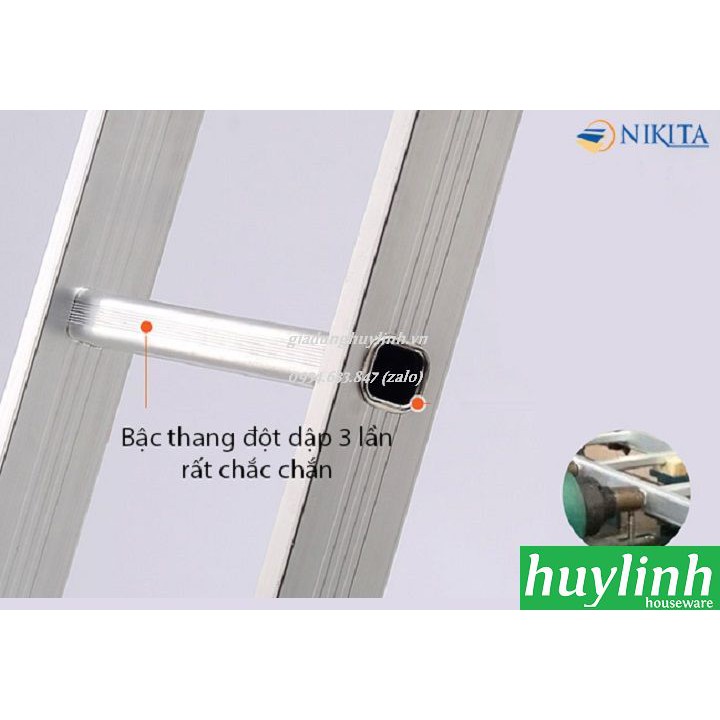 Thang nhôm gấp 4 đoạn Nikita GA37 - 3.7 mét