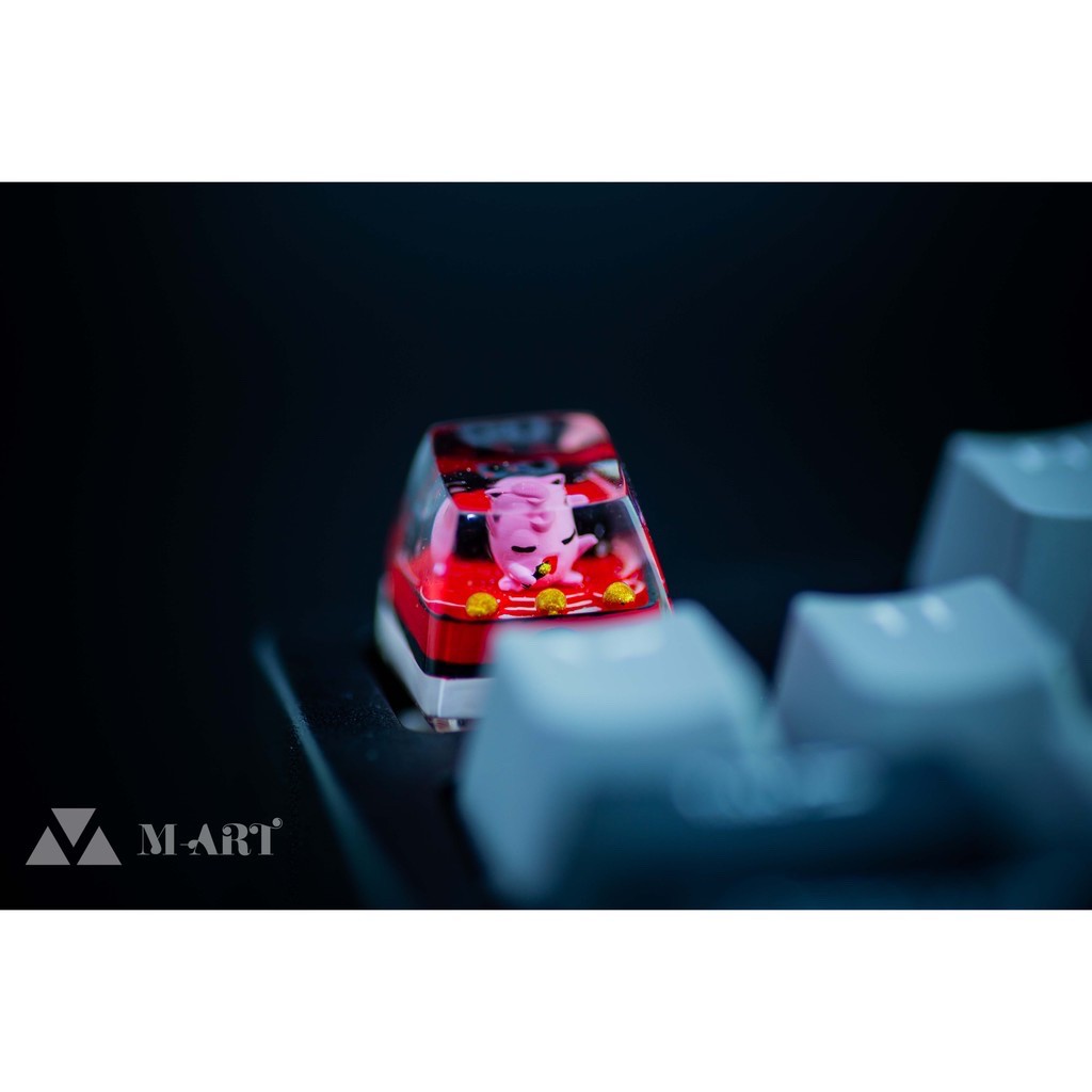 Keycap - Nút Bàn Phím Gaming - Nút Bàn Phím Cơ Ca Sĩ Màu Hồng  - Pokemon - KC012