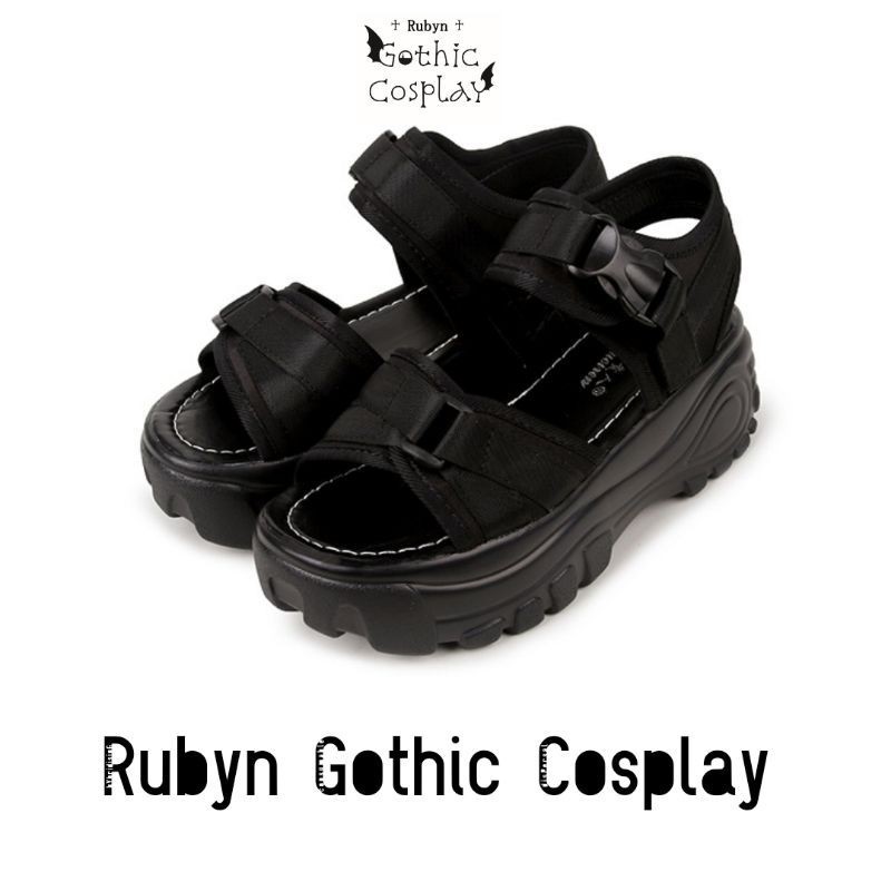 [Sẵn] 🔥 Giày Sandal đế cao 5,5cm, sandal cá tính ( Size 35 - 40 ) (Tài khoản Shopee duy nhất: gothic.cosplay ) -h91