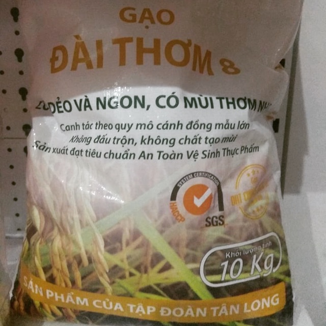 Gạo đài thơm 8 bao 10kg