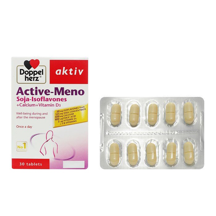 [Aktiv-Meno hộp 30 viên], viên uống cân bằng nội tiết tố nữ và cải thiện triệu chứng tiền mãn kinh.