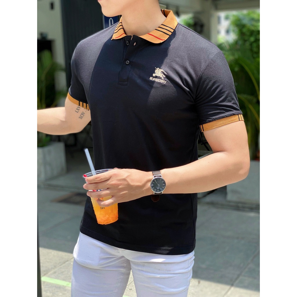 Áo Thun Polo Nam Cổ Bẻ Trơn trẻ trυng , Chất vải Cotton cao cấp chuẩn form