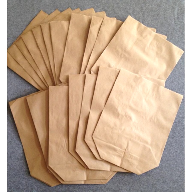 [SẬP SÀN]10 túi xi măng giấy Kraft, túi gói hàng 18x21 cm - Hàng dày dặn PH932