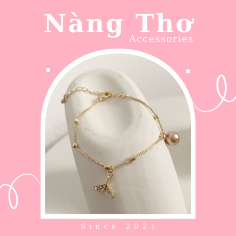 Vòng tay nữ, lắc tay hình đuôi cá Nàng Thơ Accessories