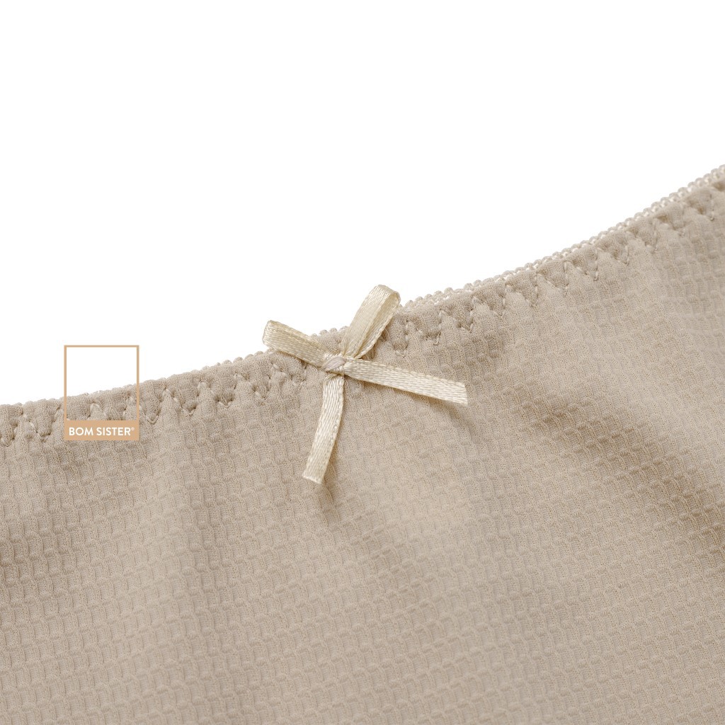 [Mã FAMALLT5 giảm 15% đơn 150k] Quần lót thun phối ren màu trơn BOM SISTER Q2511 | BigBuy360 - bigbuy360.vn