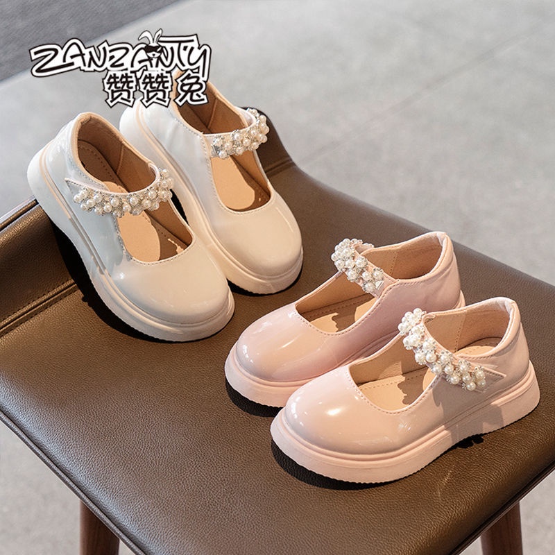 Giày Búp Bê Công Chúa Chất Liệu Da Thời Trang Xuân Thu Cho Bé Gái 2022