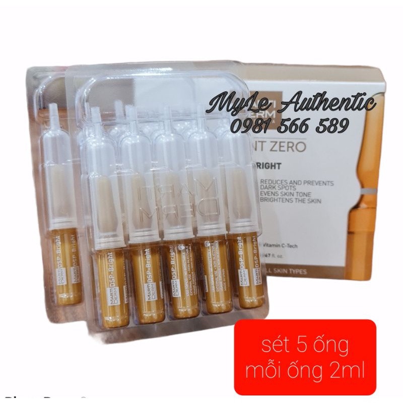 [5 Ống]SERUM MARTI DERM DƯỠNG SÁNG DA CHUYÊN SÂU, MỜ ĐỐM SẮC TỐ VỚI AMPOULE DSP-BRIGHT | BigBuy360 - bigbuy360.vn