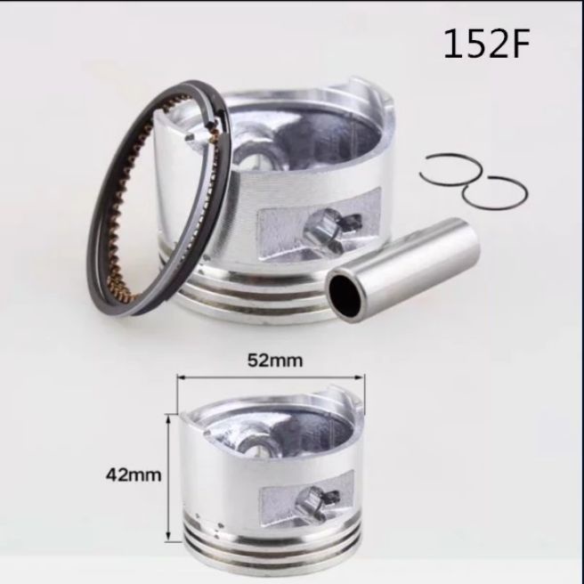 Quả piston động cơ xăng 152( piston, xéc măng, ắc, chốt) thay thế dễ dàng tiện dụng