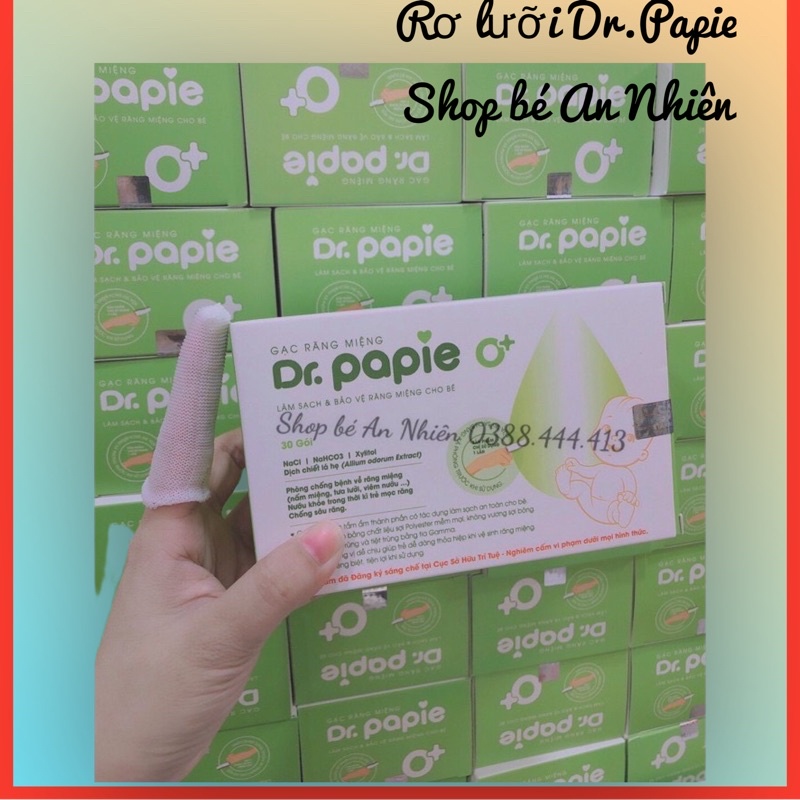 Rơ lưỡi dr papie cho bé hộp 30 gói