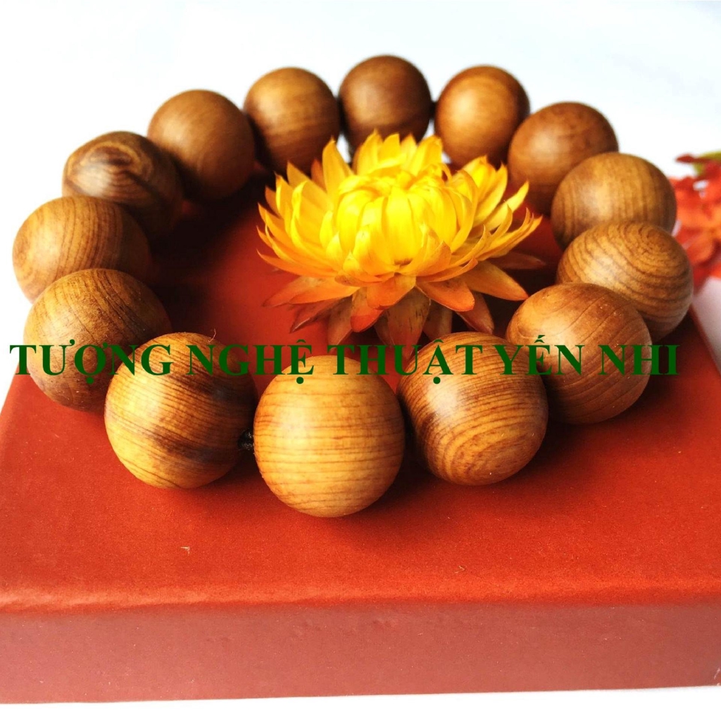 Vòng tay phong thủy cao cấp gỗ Ngọc Am hạt 16mm