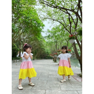 VÁY SOFIA 3 TẦNG MÀU